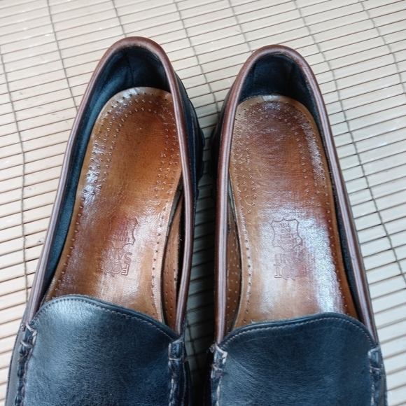 Allen Edmonds "Boulder" men's two tone brown\black leather loafer. Sz 12AAA. 98p - Picture 10 of 11
